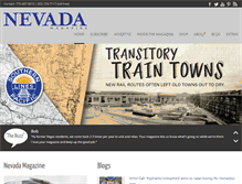 Tablet Screenshot of nevadamagazine.com